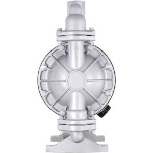 air operated double diaphragm pump, 44gpm, max 115psi air waste oil pneumatic transfer pump with 2 extra diaphragms, 1 1/2 inch inlet & outlet aluminum alloy diaphragm pump for diesel grease oil
