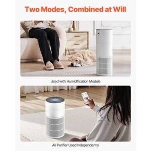 air purifier, covers up to 1090 ft² in one hour, true hepa 11 filter, 22db quiet, filters up to 95% of pollen, smoke, dust, pet dander, odor, hair, air cleaner for home, large room, bedroom