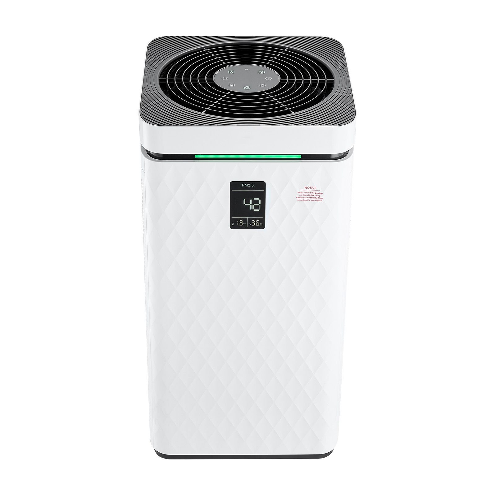 air purifier, h13 hepa layer, 3139 ft²/h smart air purifier with speed control & child lock guard, efficient air cleaner with convenient touch panel & 23 db sleep mode, fit for home & office