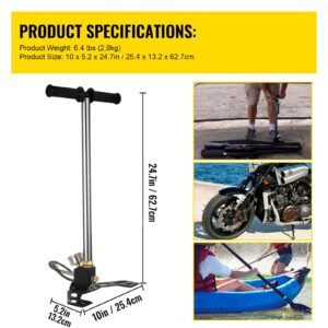 airgun pcp pump 4500psi high pressure hand pump 3 stage pump chamber pcp air pump