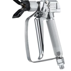 airless paint spray gun, 3600psi high pressure airless paint sprayer gun with 5 tips, 211, 315, 417, 517, 623, swivel joint airless spray gun kit with filters, cleaning needle and brush