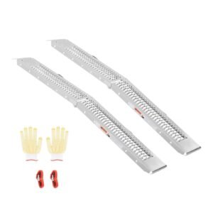 Aluminum Ramps, 1000 lbs, 2Pcs Heavy-duty Ramps with Wider Ramp Surface, Universal Stable Loading Ramp with Handles, Fit for ATV, UTV, Motorcycle, Electric Bicycle, etc.