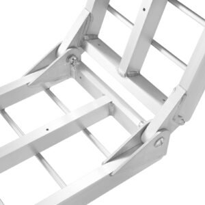 aluminum ramps, 1500 lbs folding loading ramps for pickup trucks bed, trailers ramp with load straps for dirt bike, utv, atv, trucks, lawn mowers, snowblower, cargo trailer, 89"l x 12"w, 2 pcs