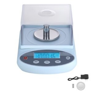 Analytical Balance, 200 g x 0.001 g, High Precision Accuracy Lab Scale, 13 Units Electronic Digital Analytical Balance with Glass Draft Shield and Weighing Pan, for Laboratory Jewelry Pharmacy