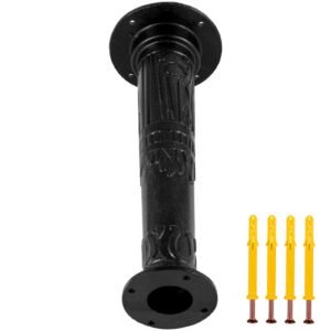 Antique Hand Water Pump Stand Pitcher Pump Stand Cast Iron Well Pump Stand with Pre-set 0.5" Holes for Easy Installation Old Fashion Pitcher Hand Pump Stand for Home Yard Pond Garden Outdoors B