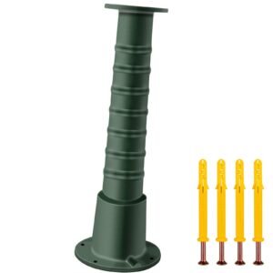 Antique Hand Water Pump Stand Pitcher Pump Stand Cast Iron Well Pump Stand with Pre-set 0.5" Holes for Easy Installation Old Fashion Pitcher Hand Pump Stand for Home Yard Pond Garden Outdoors G
