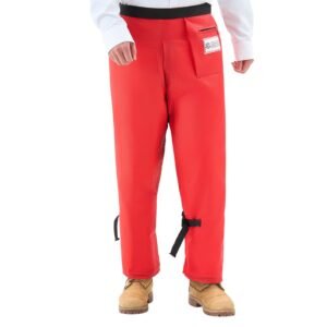 Apron Style Chainsaw Chaps, Class C, 8 Layers Chainsaw Pants with Adjustable Belt & Gear Pocket, Chain Saw Chaps for Men/Women, Chainsaw Safety Equipment for Loggers Forest Workers, Large