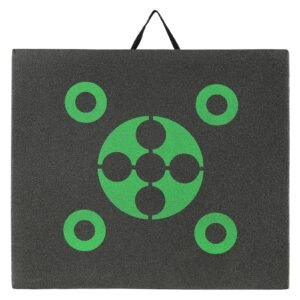 archery target, 16"x18" all side shotting archery arrow target, outdoor portable archery target with carry handle, easy arrow removal, great visibility, lightweight, easy to transport, black
