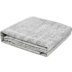 Area Rug, 10 x 14 ft Large Washable Rug, Non-Slip and Tear-Resistant Soft Carpet, Pet & Child Friendly Modern Area Rugs, Indoor Mat for Bedroom, Office, Living Room, Kids Room, Entryway, Gray