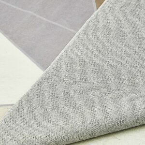 area rug, 5 x 7 ft large washable rug, non slip and tear resistant soft carpet, pet & child friendly modern area rugs, indoor mat for bedroom, living room, kids room, entryway, charcoal gray