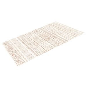 area rug, 5 x 7 ft large washable rug, non slip and tear resistant soft carpet, pet & child friendly modern area rugs, indoor mat for bedroom, office, living room, kids room, entryway, beige