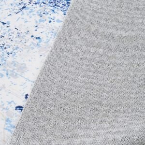 area rug, 5 x 7 ft large washable rug, non slip and tear resistant soft carpet, pet & child friendly modern area rugs, indoor mat for bedroom, office, living room, kids room, entryway, blue