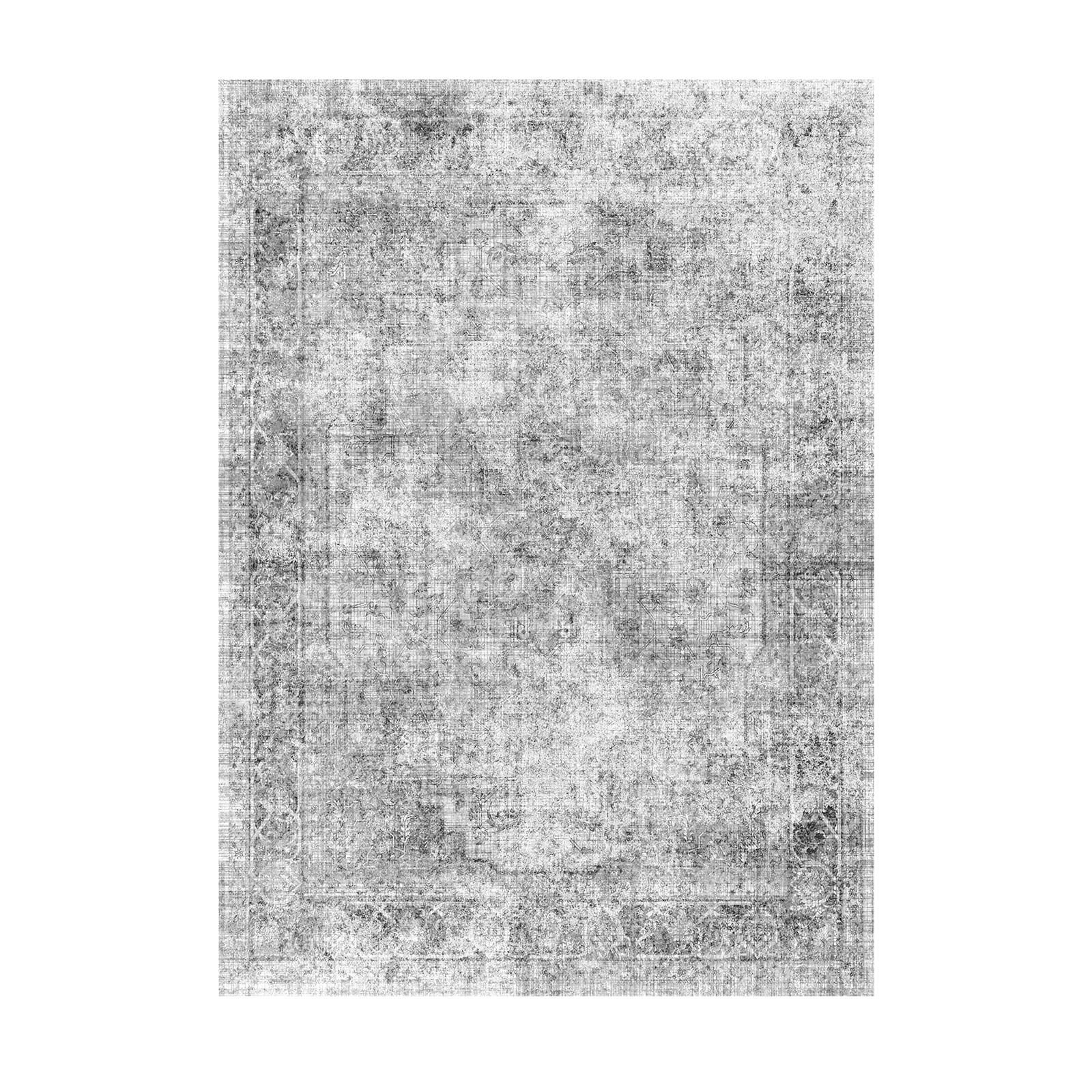 area rug, 6 x 9 ft large washable boho rug, non slip and tear resistant soft carpet, pet & child friendly bohemian area rugs, indoor mat for bedroom, living room, kids room, entryway, gray