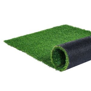artifical grass, 4 x 6 ft rug green turf, 1.38"fake door mat outdoor patio lawn decoration, easy to clean with drainage holes, perfect for multi purpose home indoor entryway scraper dog mats