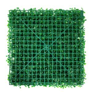 artificial boxwood panel uv 24pcs boxwood hedge wall panels artificial grass backdrop wall 10" x 10" 4 cm green grass wall, fake hedge for decor privacy fence indoor, outdoor garden backyard