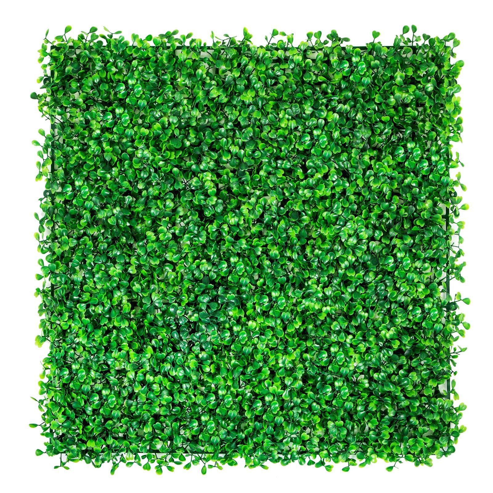 artificial boxwood panel uv 6pcs boxwood hedge wall panels, artificial grass backdrop wall 20" x 20" 4 cm green grass wall, fake hedge for decor privacy fence indoor, outdoor garden backyard