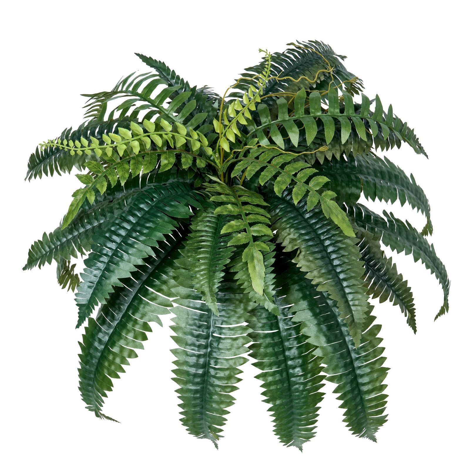 artificial ferns 2 pcs, natural spread diameter 35 39 inch, large hanging artificial boston ferns, fake plant wall decor with 35 branches, faux fern for home and office (flowerpot unincluded)