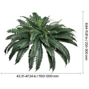 artificial ferns, natural spread diameter 43 47 inch, large hanging artificial boston ferns, fake plant wall decor with 88 branches, faux fern for home office and outdoor (flowerpot unincluded)