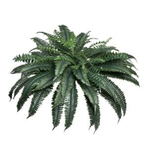 artificial ferns, natural spread diameter 43 47 inch, large hanging artificial boston ferns, fake plant wall decor with 88 branches, faux fern for home office and outdoor (flowerpot unincluded)
