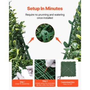 artificial grass wall panels, 40 x 120 inch, milan grass greenery boxwood panel for indoor outdoor green decor & ivy fence covering, privacy backdrop wall hedge screen for garden