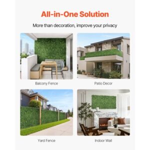 artificial grass wall panels, 60 x 120 inch, milan grass greenery boxwood panel for indoor outdoor green decor & ivy fence covering, privacy backdrop wall hedge screen for garden