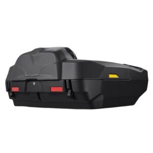 ATV Rear Storage Box and Lounger, 95L ATV Cargo Box with Seat & Backrest, Waterproof LLDPE & Lockable Lounger Storage Box Fit Most ATVs with Rear Rack, Compatible with ATV, UTV, Can-Am Vehicles