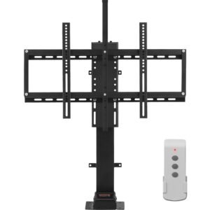 automated tv elevator, 39.4" stroke, supports 32 70" tvs, adjustable height 28.74 68.11", remote controlled, max load 154 lbs