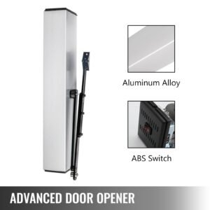 automatic door opener 110 240v, handicap door opener 22 lbs, 50 w swing door opener, automatic swing door opener, 120 degrees adjustable aluminum alloy and stainless steel electric door opener