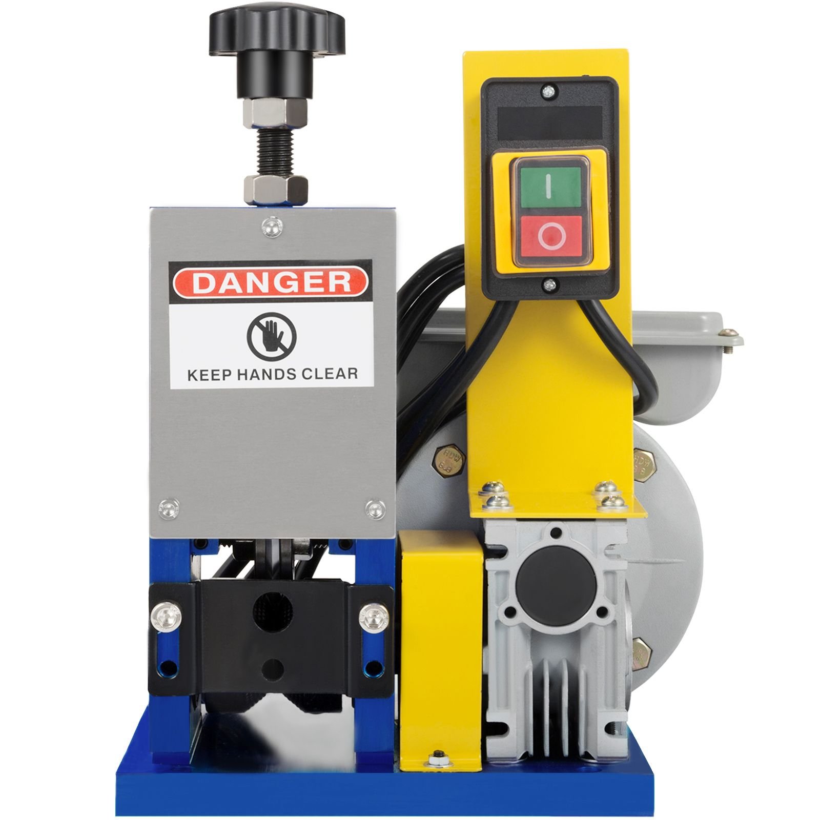 automatic electric wire stripping machine 0.05" 0.98",portable dark blue wire stripper, wire stripping machine tool for scrap copper recycling (dark blue)