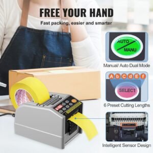 automatic tape dispenser adhesive electric tape cutter packaging machine tape cutting machine 6 60mm tape width