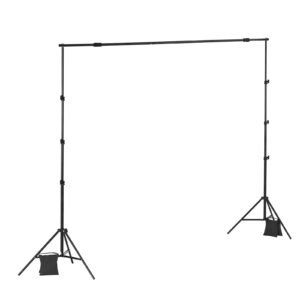 backdrop stand, 8.5 x 10 ft adjustable photo backdrop stand kit, portable background backdrop stand with 2 tripods, heavy duty projector screen stand, for wedding, photo video studio & party