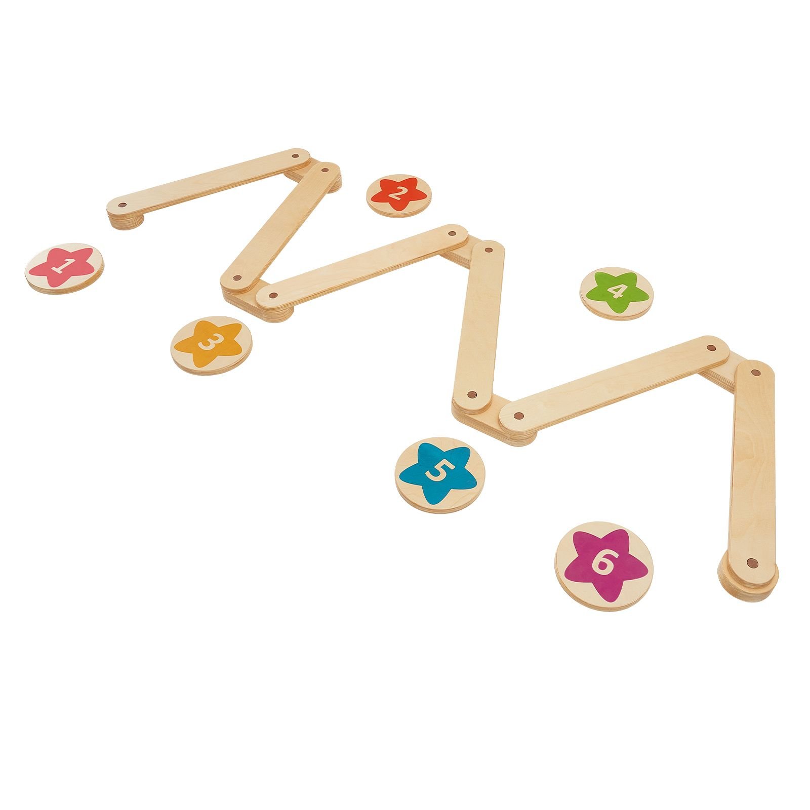 balance beam stepping stones, 6 pcs wooden toddler balance boards, montessori toy for kids 2 6, build coordination and gross motor skills, gymnastics course indoor & outdoor for girls boys gift