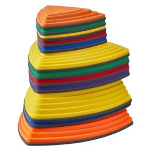 Balance Stepping Stones for Kids, 12 PCS, Up to 220 lbs, Non-Slip Toddlers Sensory Stepping Stones, Obstacle Course Coordination Game Toys Indoor or Outdoor Play for Children Aged 3 4 5 6 7 8+