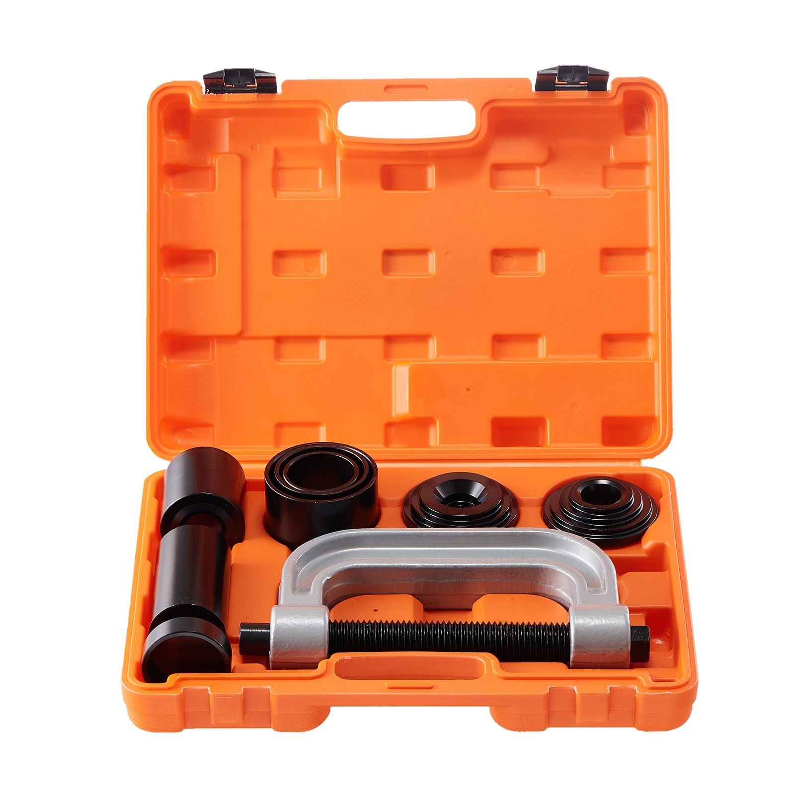 ball joint press kit, 10 pcstool kit, c press ball joint remove and install tools, for most 2wd and 4wd cars, heavy duty ball joint repair kit for automotive repairing