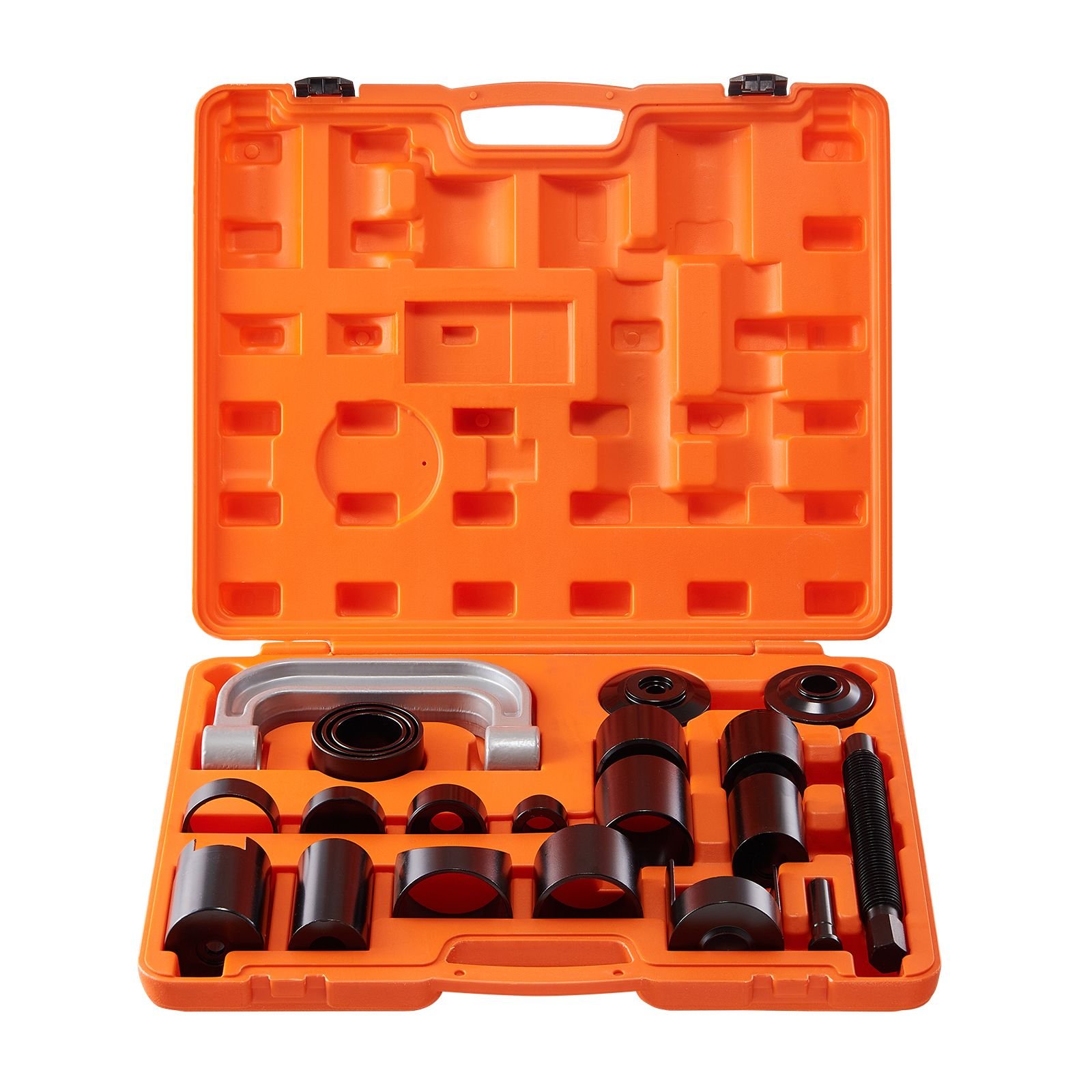 ball joint press kit, 21 pcstool kit, c press ball joint remove and install tools, for most 2wd and 4wd cars, heavy duty ball joint repair kit for automotive repairing