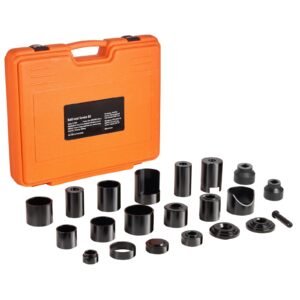 ball joint press kit, 23 pcstool kit, c press ball joint remove and install tools, for most 2wd and 4wd cars, heavy duty ball joint repair kit for automotive repairing