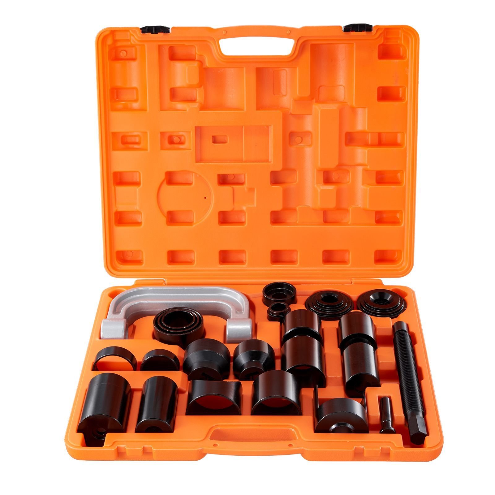 ball joint press kit, 23 pcstool kit, c press ball joint remove and install tools, for most 2wd and 4wd cars, heavy duty ball joint repair kit for automotive repairing