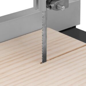band saw with stand, 9.65 inch, 560&1100 rpm two speed benchtop bandsaw, 370w 1/2hp motor 6'' cutting height 72.13'' sawblade length, with fence and miter gauge, for woodworking aluminum plastic