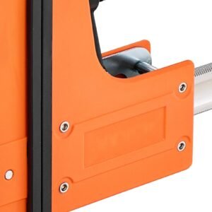bar clamps for woodworking, 2 pack 30 inch parallel clamp set, f clamp with 1500 lbs load limit, even pressure, high strength plastic and carbon steel, for woodworking metal working, orange