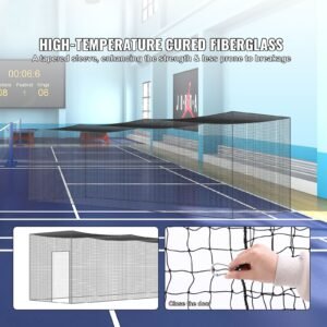 baseball batting netting, professional softball baseball batting hitting training net, practice portable pitching cage net with door & carry bag, heavy duty enclosed pe netting, 35ft (net only)