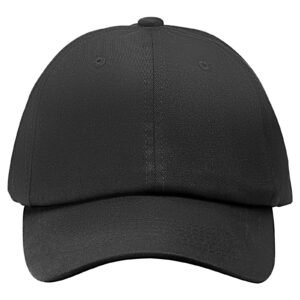 baseball cap, plain baseball hat with breathable pure cotton fabric, adjustable size, blank 12 pack bulk caps ideal for running, workouts or outdoor activities, 12 pcs, black