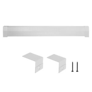 baseboard heater covers, premium series 5 ft standard electric heating unit front cover for home improvement, heavy duty steel, easy installation for bedroom replacing old cover, white