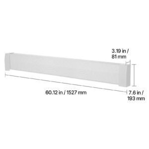 baseboard heater covers, premium series 5 ft standard electric heating unit front cover for home improvement, heavy duty steel, easy installation for bedroom replacing old cover, white