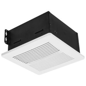 bathroom exhaust fan, 110 cfm bathroom vent, 1.5 sones low noise, premium motor ceiling fan, standard 4 inch duct interface for laundry room, storage room, home ventilation, white