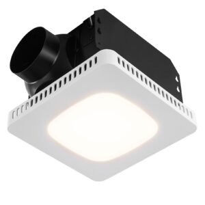 Bathroom Exhaust Fan, 110 CFM High-Efficiency Ventilation, 1.5sones Low Noise Operation All-Copper Motor, Energy-Saving Bathroom Ceiling Fan, No Need For Attic Access, For Various Ceilings