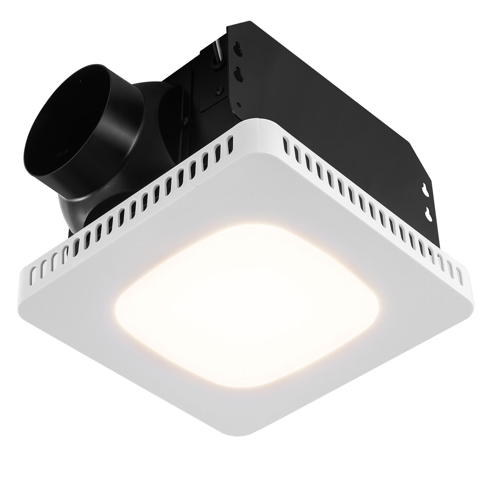 bathroom exhaust fan, 110 cfm high efficiency ventilation, 1.5sones low noise operation all copper motor, energy saving bathroom ceiling fan, no need for attic access, for various ceilings