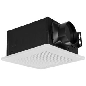 bathroom exhaust fan, 80 cfm bathroom vent, low noise, premium motor ceiling fan, standard 4 inch duct interface for laundry room, storage room, home ventilation, white