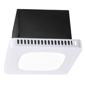 bathroom exhaust fan with led light, 80 110 130 cfm bathroom vent three gear color temp, 1.5 sones low noise, premium ac motor ceiling fan for laundry room, storage room, home ventilation, white