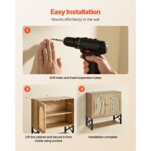 bathroom wall cabinet, with 2 doors and adjustable shelf, over the toilet storage medicine cabinet wall mounted, hanging organizer with shelves & open partition for laundry room kitchen restroom