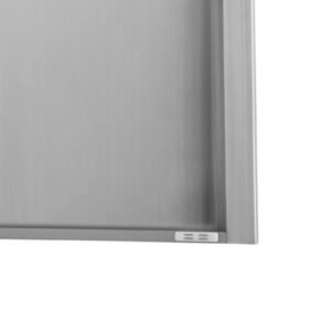 bbq access door, 17w x 24h inch single outdoor kitchen door, stainless steel flush mount door, wall vertical door with recessed handle, for bbq island, grilling station, outside cabinet